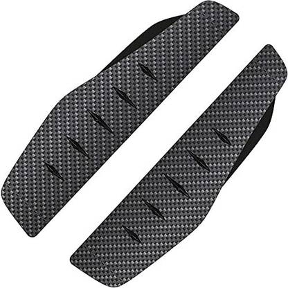 TOUCH OF MODERN (3R-2156) 2 Pc Carbon Fiber Texture Car Rear View Side Mirror Rain Eyebrow Guard Car Mirror Rain Blocker