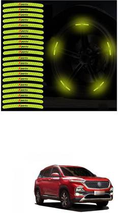 LOVMOTO Universal Car Wheel Rim Decorative Warning Stripe Stickers 666 5 mm x 5 m Green Reflective Tape