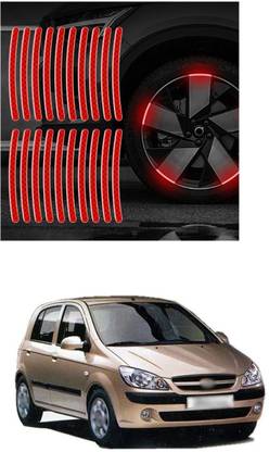 PECUNIA Universal for vehicle Reflective Wheel Rim Stripe Decal Sticker 849 6 mm x 6 m Red Reflective Tape