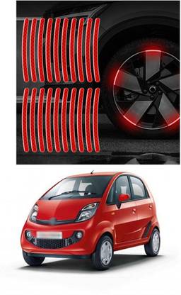 PROEDITION Universal for vehicle Reflective Wheel Rim Stripe Decal Sticker 995 6 mm x 6 m Red Reflective Tape