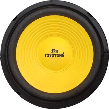 TOYOTONE 8"Inch Rainbow-Yellow HI-FI Woofer Speaker | Copper Coil of 4 Ohms | 90x17 Magnet | 40 Watt for Car and Home Audio System Subwoofer