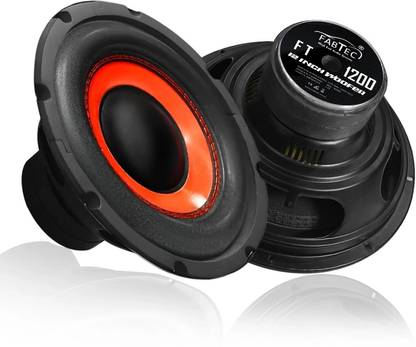 FABTEC 12 Inch Subwoofer 400W RMS, 4-ohms with 1600W Peak Power 4 Layer Copper Coil For Car 90DB Bass Audio (114x63MM Double Magnet) Car Audio System (Single Piece) Subwoofer