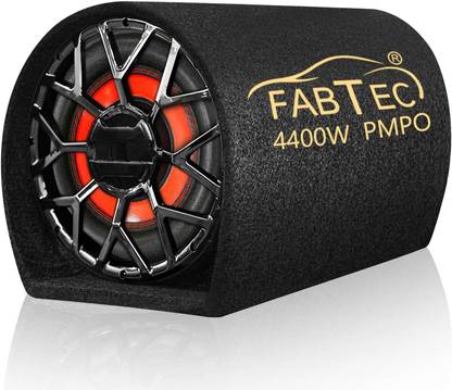 FABTEC Active Car 8 Inch Plug and Play Bass Tube (Built-In Amplifier) Subwoofer