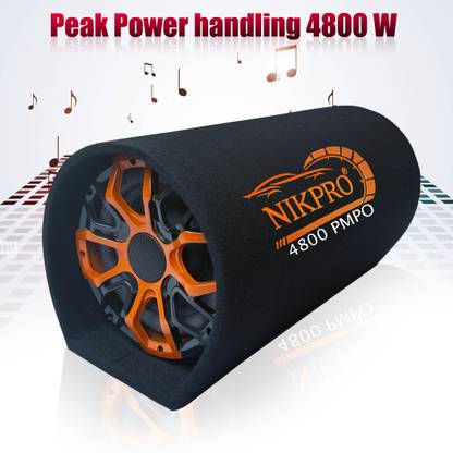 NIKPRO Built-in amplifier car bass tube Plug and Play 10 inch Car Bass Tube with a built-in amplifier Subwoofer