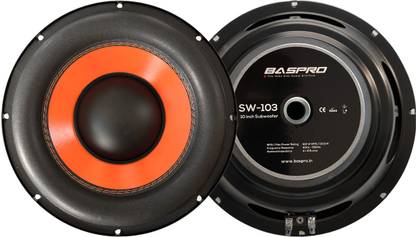 BASPRO SW-103 10 inch 4 ohm Subwoofer with 1300W Peak Power Subwoofer