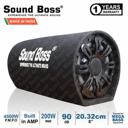 Sound Boss SB-X4500M8 8-INCH BassTube with In-Built Amplifier. Subwoofer