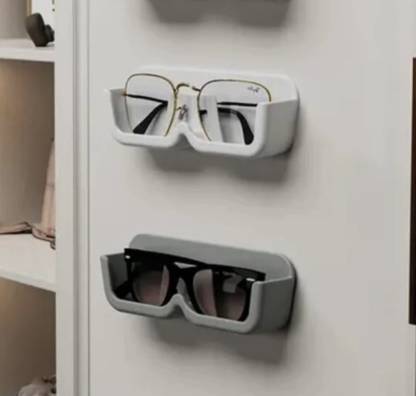 MAKD EYEGLASSES HOLDER STAND 01 Grey, White Car Sunglass Clip Holder