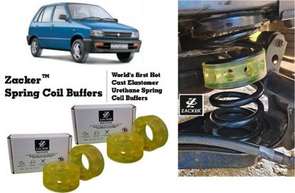 Zacker for Maruti 800, all 4 Coil Spring Buffers, Car Suspension Kit