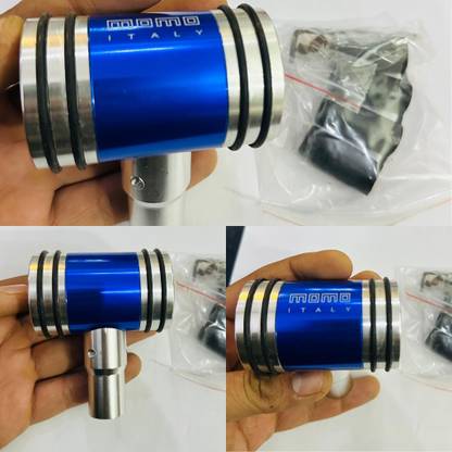 AUTO MT Momo Blue-Finish Aluminium Hammer with Sporty Handle Gear Shift Knob for all Car Car Suspension Kit