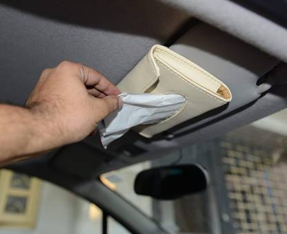 VOCADO PAS11932_Car Tissue Box Holder Black Vehicle Tissue Dispenser