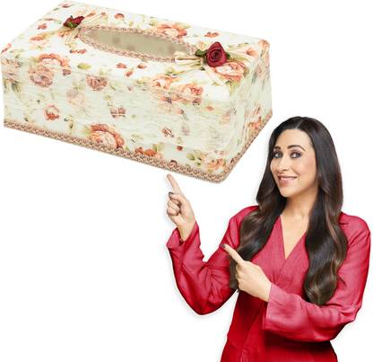HOKiPO Plastic Tissue Box Holder (AR-4087-D32), Vehicle Tissue Dispenser