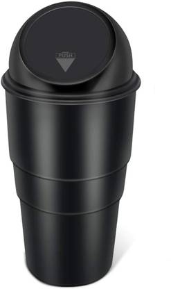 Y.S. Lifestyle Company Compact Car Dustbin with Push Lid | Multi-Purpose Plastic Mini Trash Can Car Trash Bin Bag