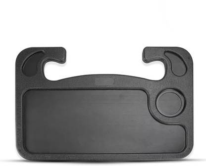 CARMAZE Double-Sided Car Rolling Tray Steering Wheel Desk Plastic Car Food Tray Table Cup Holder Tray Table