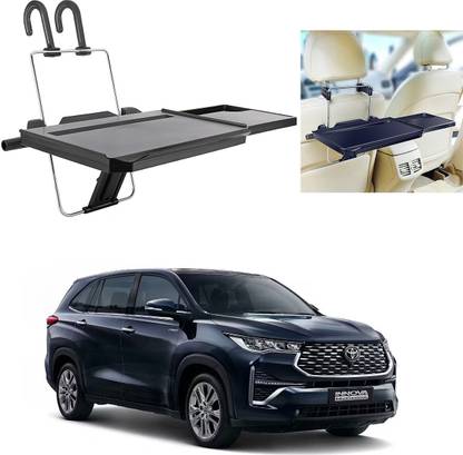 Oshotto FT-08 Car Back Seat Tray, Foldable Laptop Desk and Food Tray For Innova Hycross Cup Holder Tray Table