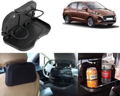 Selifaur FTB29-Multi-Functional Fordable Car Headrest Seat Back Food Tray, Dining Table Cup Holder Tray Table