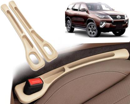 Selifaur BGG415 2 Pcs Light Weight Car Seat Gap Filler (New storage slot)Fortuner 2016 Trunk Organizer