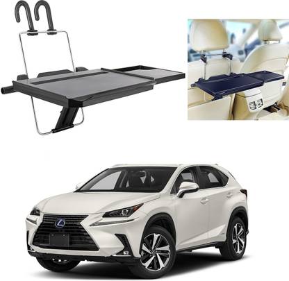 Oshotto FT-08 Car Back Seat Tray, Foldable Laptop Desk and Food Tray For Lexus NX Cup Holder Tray Table