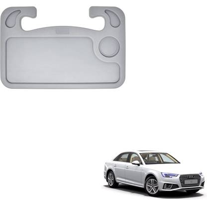 SEMAPHORE Multipurpose Car Steering Wheel Desk Grey For Audi A4 Cup Holder Tray Table