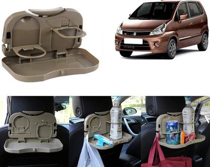 NAKCA BT277 -Multi-Functional Fordable Car Seat Back Food Tray For Zen Estilo Type-2 Cup Holder Tray Table
