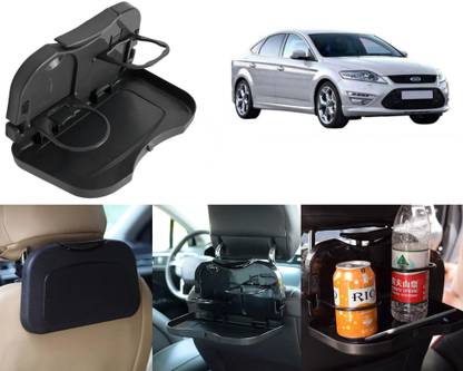 Selifaur FTB449-Multi-Functional Fordable Car Headrest Seat Back Food Tray, Dining Table Cup Holder Tray Table
