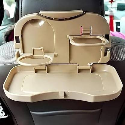 VALLIANZ Car Back Seat Dining Tray Stand Car Back Seat Cup Holder Tray Table