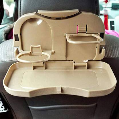 Black mirror Foldable Travel Storage Tray Cup Holder Tray Table