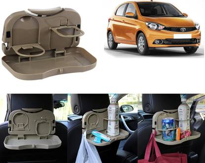 NAKCA BT400 -Multi-Functional Fordable Car Seat Back Food Tray For Tiago Cup Holder Tray Table