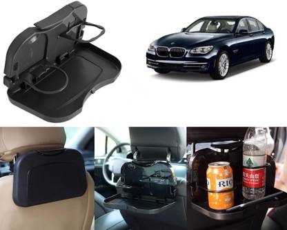 Selifaur FTB255-Multi-Functional Fordable Car Headrest Seat Back Food Tray, Dining Table Cup Holder Tray Table
