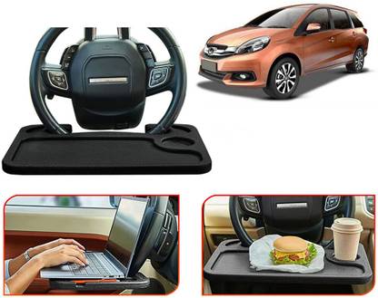 Selifaur TB114-Multifunctional Car Laptop Food Steering Wheel Tray Drink Holder Desk Cup Holder Tray Table