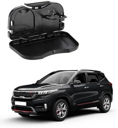AutooNation Car Interior Storage Foldable MealDrink CupTray Backseat for Kia Seltos Cup Holder Tray Table
