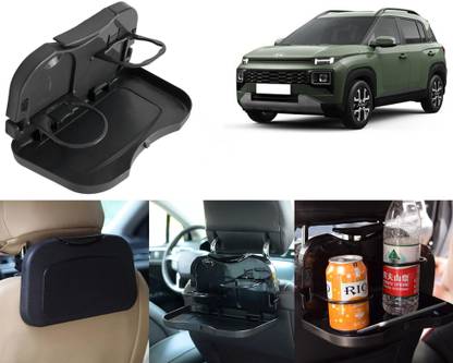Selifaur FTB39-Multi-Functional Fordable Car Headrest Seat Back Food Tray, Dining Table Cup Holder Tray Table