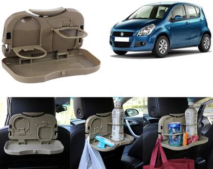 Selifaur BT246 -Multi-Functional Fordable Car Seat Back Food Tray For Ritz Cup Holder Tray Table