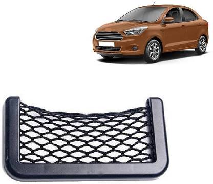 MotoshozX Car Net Jali Pocket Mobile Phone Keys Holder Organizer Bag for Ford Figo Aspire Trunk Organizer