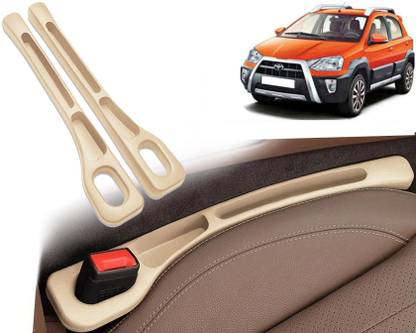 Selifaur BGG412 2 Pcs Light Weight Car Seat Gap Filler (New storage slot)Etios Cross Trunk Organizer