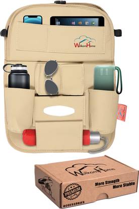 WolkomHome ?Car Organizer Back Seat Beige 1 Trunk Organizer