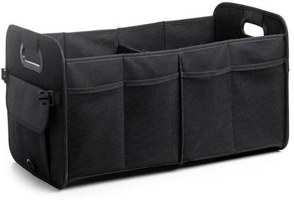 JVCV Car Trunk Boot Organizer Collapsible Multi-Compartment Car Storage Waterproof Trunk Organizer