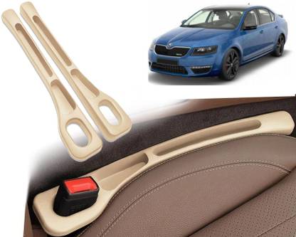 Selifaur BGG354 2 Pcs Light Weight Car Seat Gap Filler (New storage slot)Octavia Trunk Organizer