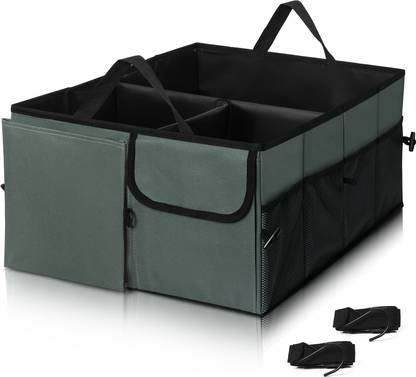 ABOUT SPACE Car Trunk Organizer - Car Boot Organizer Collapsible with Removable Divider Trunk Organizer