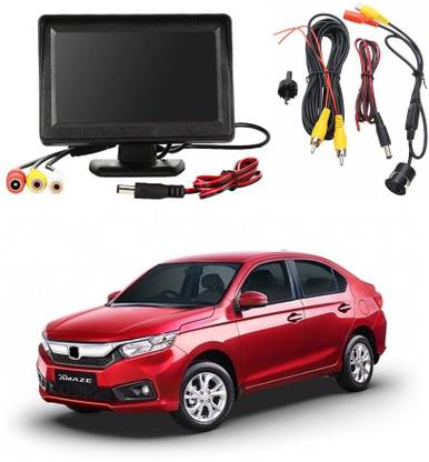 ModifyStyle 4.3inch Display + Parking Camera for Honda Amaze (2018 to 2020) Type 3 Black LCD