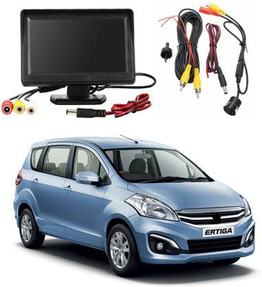WheelCore 4.3inch Display + Reverse Camera for Maruti Ertiga (2016 to 2018) Type 2 Black LCD