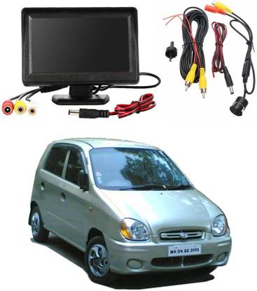WheelCore 4.3inch Display + Reverse Camera for Hyundai Santro (1998 to 2003) Black LCD