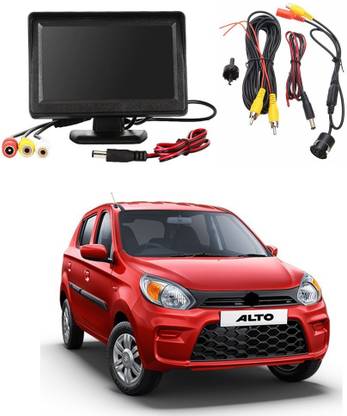 WheelCore 4.3inch Display + Reverse Camera for Maruti Alto 800 (2019 to Present) Type 3 Black LCD