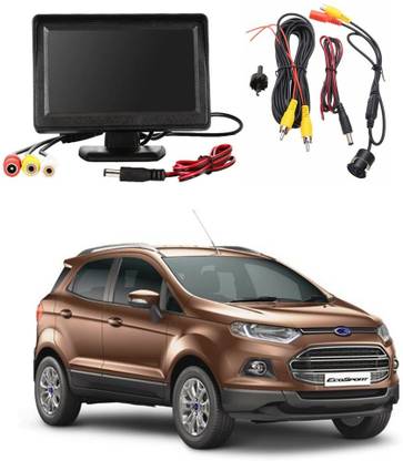 WheelCore 4.3inch Display + Reverse Camera for Ford Ecosport (2013 to 2017) Type 1 Black LCD
