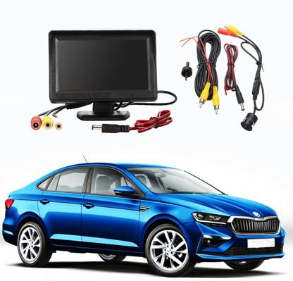 ModifyStyle TFT 4.3inch LCD Display + Car Parking Camera for Skoda Slavia Black LCD