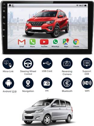 MATIES Universal 9inch Android Touch Screen With 2GB Ram+32GB Rom & GPS Navigation 77 Black LED