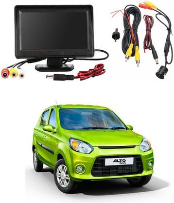 WheelCore 4.3inch Display + Reverse Camera for Maruti Alto 800 (2016 to 2018) Type 2 Black LCD
