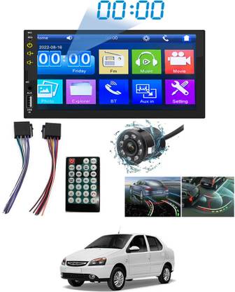 MATIES MP3/ mp4/mp5/USB/ FM Player/Bluetooth & Mirror link 122 Black LED