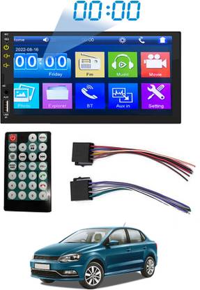 MATIES Player MP3/ mp4/mp5/USB/ FM Player/Bluetooth & Mirror link car Stereo 19 Black LED