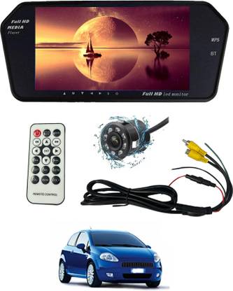 MSNP 7inch BT Monter Screen With HD Revice Camera & remote Universal For Car 125 Black LED
