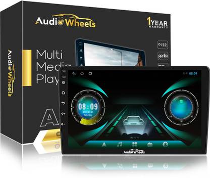 Audio Wheels Android Auto 10-Inch 1280P TS-9|2GB RAM & 32GB ROM for Seamless Connectivity. Black LCD